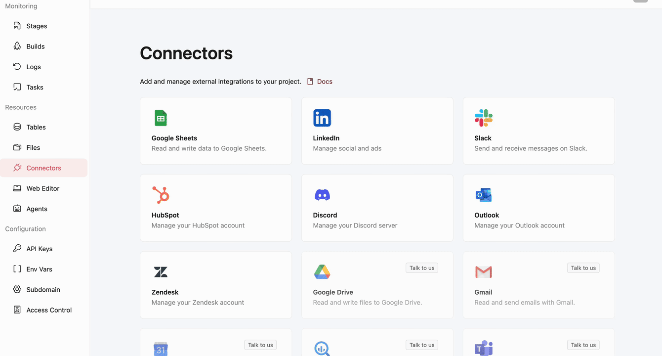 Creating on Cloud Console